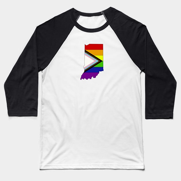 Progress pride flag - Indiana Baseball T-Shirt by TheUndeadDesign